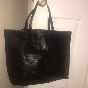 Black Victoria Secret beach bag